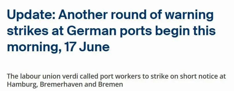 Two major European port warning will face delays